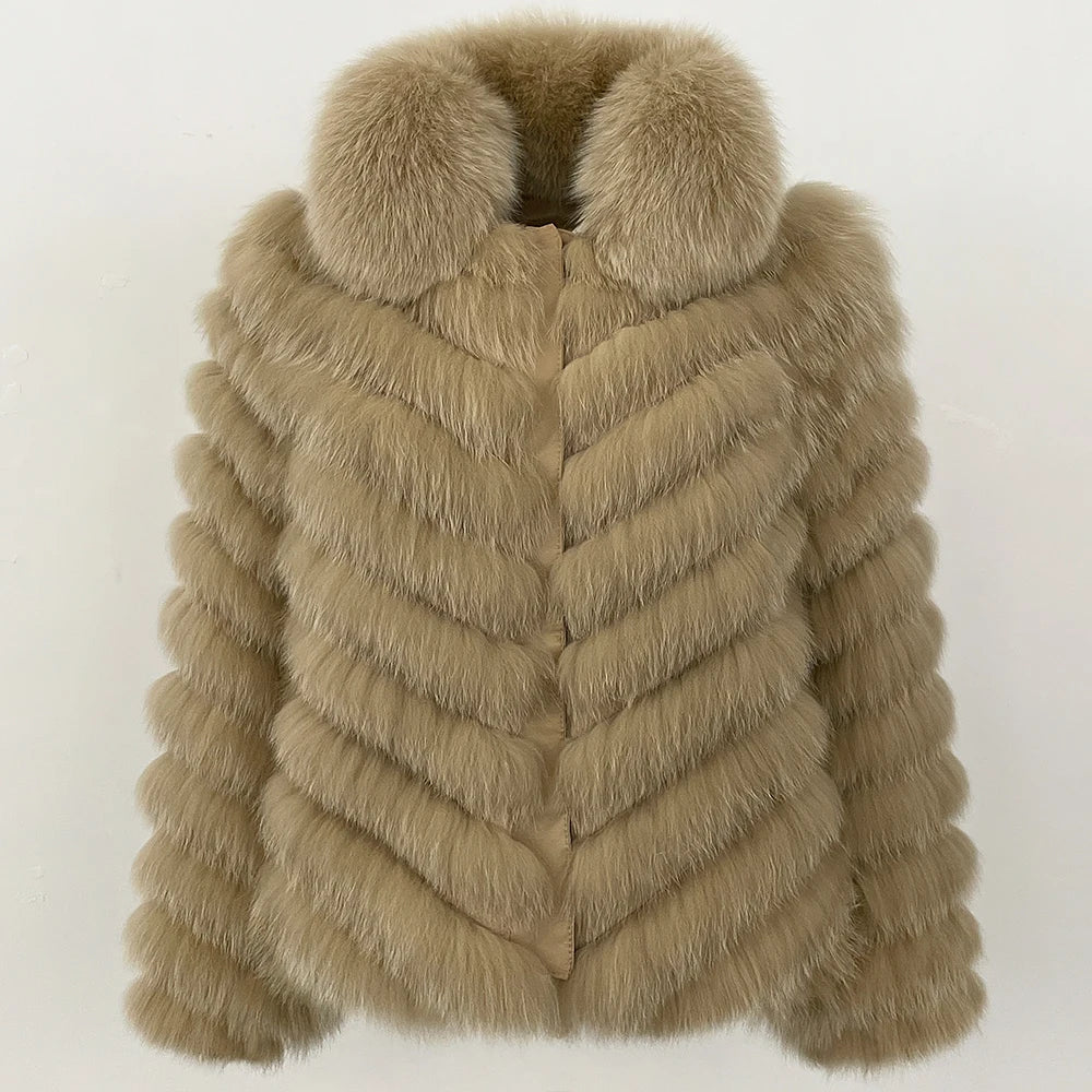 Manteau Fourrure Femme Marron