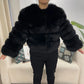 Manteau Fourrure Noir Femme