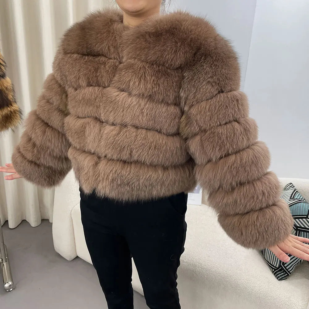Manteau Court Femme Fourrure